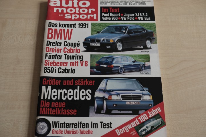 Deckblatt Auto Motor und Sport (23/1990)